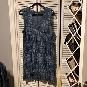 Liverpool Blue Patterned Top